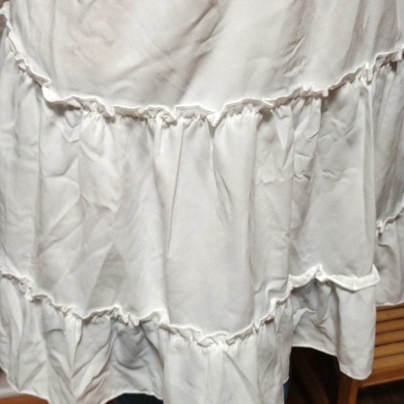 Open Back White Dress, Size Small - Picture 3 of 6